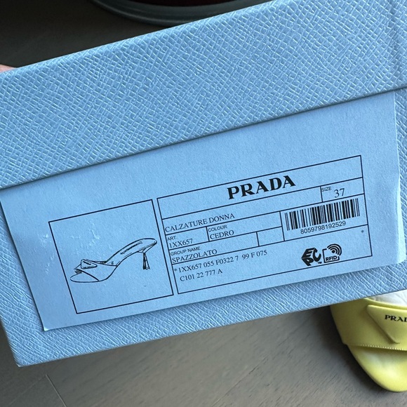 PRADA logo leather mules in cedro - Picture 2 of 11